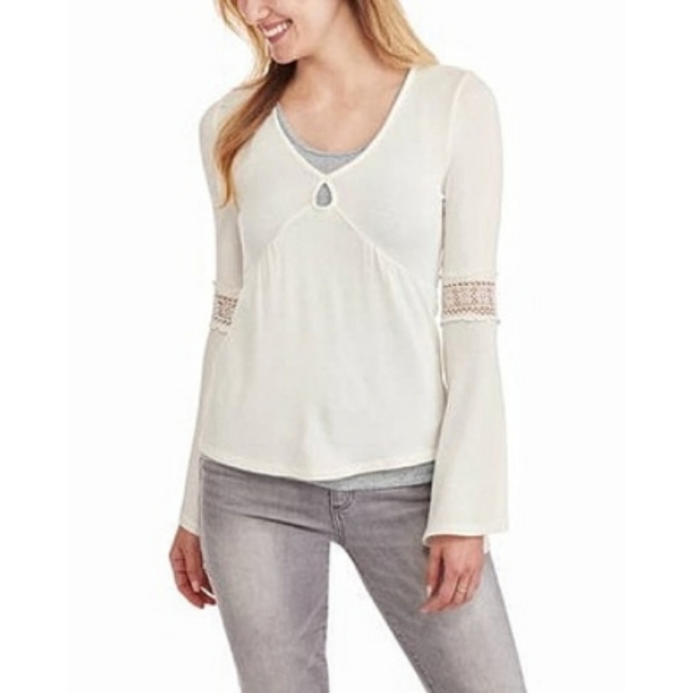 NWT No Comment Bell Sleeve Top